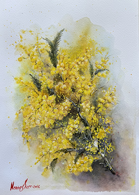 Nazan Özer imzalı tablo — Sulu Boya, 29×21 cm, 3.000 TL müzayede satışı