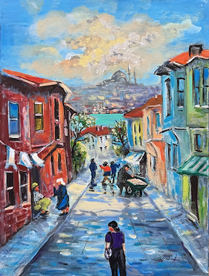 Gönül Yakut imzalı tablo — Yağlı Boya, 40×30 cm, 3.000 TL müzayede satışı