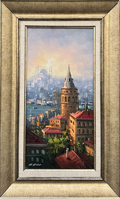 Hüseyin Kılıç imzalı tablo — Yağlı Boya, 40×20 cm, 3.500 TL müzayede satışı