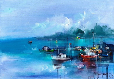 Hüseyin Macar imzalı tablo — Yağlı Boya, 50×70 cm, 6.000 TL müzayede satışı