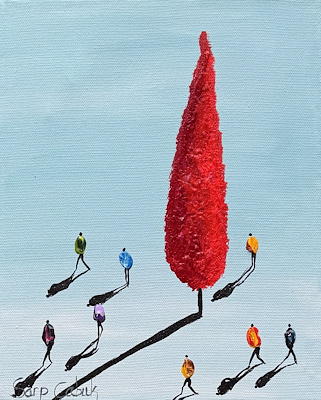 Sarp Çabuk imzalı tablo — Yağlı Boya, 25×20 cm, 3.000 TL müzayede satışı