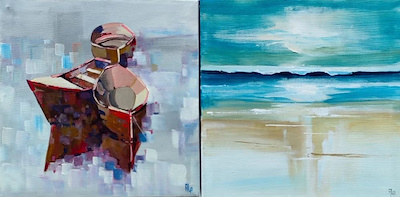 Alp Köklü imzalı tablo — Yağlı Boya, 30×30 cm, 3.500 TL müzayede satışı