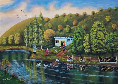 Yaşar Kuru imzalı tablo — Akrilik Boya, 50×70 cm, 4.500 TL müzayede satışı
