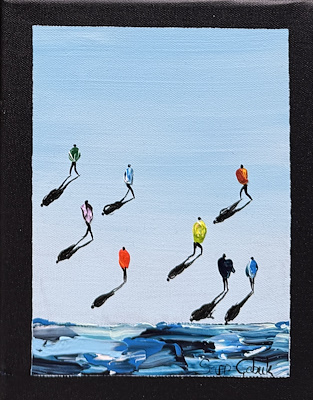 Sarp Çabuk imzalı tablo — Yağlı Boya, 25×20 cm, 3.000 TL müzayede satışı