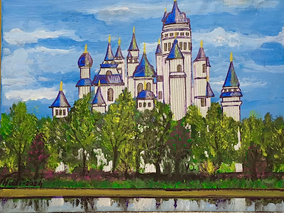 Hadi imzalı tablo — Akrilik Boya, 32×42 cm, 1.250 TL müzayede satışı