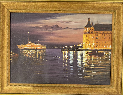 İmza Okunmadı imzalı tablo — Yağlı Boya, 40×50 cm, 1.500 TL müzayede satışı