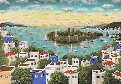 Yaşar Kuru imzalı tablo — Akrilik Boya, 50×70 cm, 4.500 TL müzayede satışı