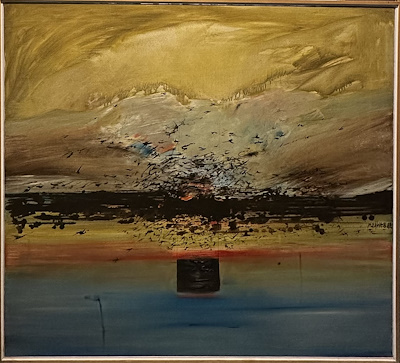 Zahit Büyükişleyen imzalı tablo — Yağlı Boya, 100×110 cm, 95.000 TL müzayede satışı