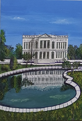 Hadi imzalı tablo — Akrilik Boya, 50×35 cm, 1.500 TL müzayede satışı