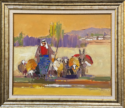 Mustafa Köseoğlu imzalı tablo — Akrilik Boya, 50×60 cm, 25.000 TL müzayede satışı
