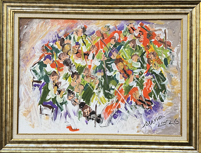 Suna Özkalan imzalı tablo — Akrilik Boya, 27.500 TL müzayede satışı