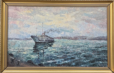 Azizov Mansur Kara imzalı tablo — Yağlı Boya, 9.000 TL müzayede satışı