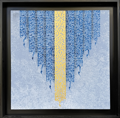 Serhat Diker imzalı tablo — Karışık Teknik, 80×80 cm, 25.000 TL müzayede satışı
