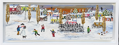 Neriman Güler imzalı tablo — Yağlı Boya, 20×60 cm, 12.000 TL müzayede satışı