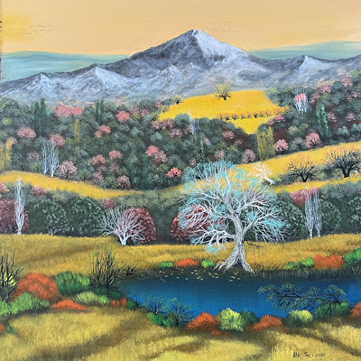 İlker Sarı imzalı tablo — Yağlı Boya, 70×70 cm, 8.000 TL müzayede satışı
