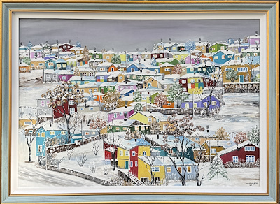 Neriman Güler imzalı tablo — Yağlı Boya, 70×100 cm, 30.000 TL müzayede satışı