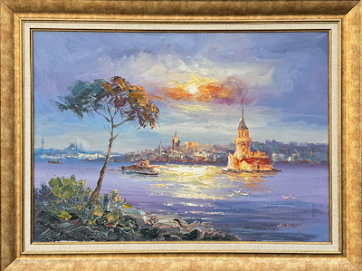 Ömer Vardar imzalı tablo — Yağlı Boya, 50×70 cm, 12.000 TL müzayede satışı