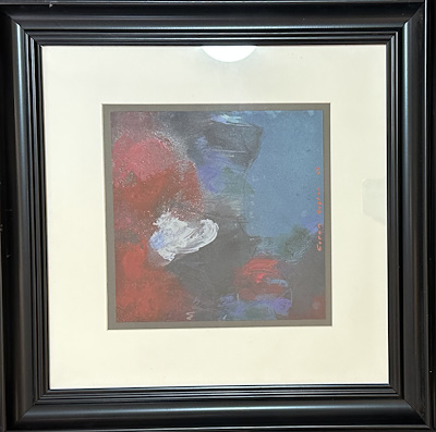 Ceren Çağlar imzalı tablo — Karışık Teknik, 20×20 cm, 6.000 TL müzayede satışı