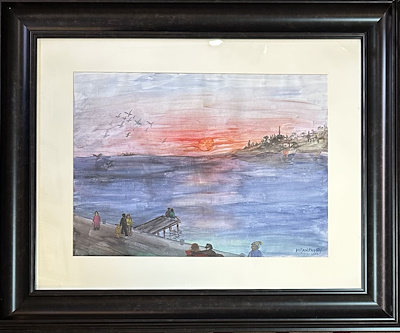 Doğan Paksoy imzalı tablo — Sulu Boya, 35×46 cm, 12.500 TL müzayede satışı