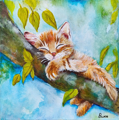 Büşra Söylemez imzalı tablo — Yağlı Boya, 20×20 cm, 1.500 TL müzayede satışı