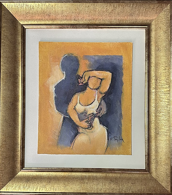 Orhan Taylan imzalı tablo — 36×30 cm, 60.000 TL müzayede satışı