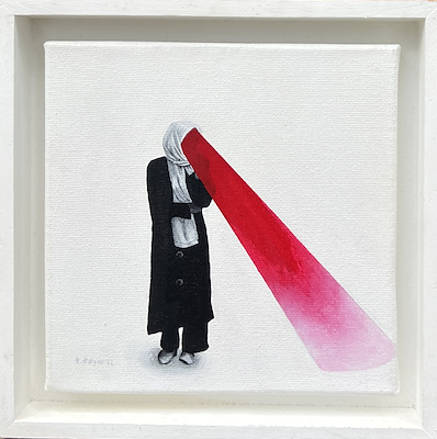 Beşir Bayar imzalı tablo — Akrilik Boya, 20×20 cm, 6.500 TL müzayede satışı