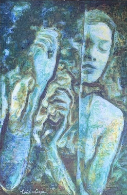 Gülsen Cengiz imzalı tablo — Karışık Teknik, 130×85 cm, 3.000 TL müzayede satışı
