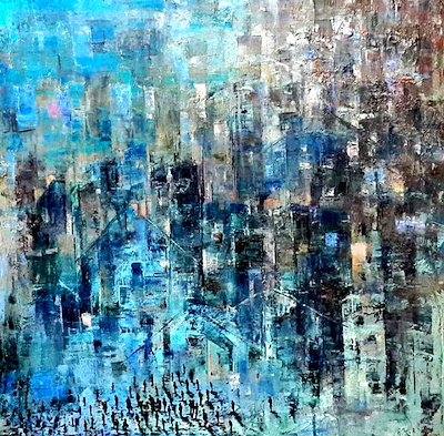 Saeed Aghanejad imzalı tablo — Yağlı Boya, 50×50 cm, 2.500 TL müzayede satışı