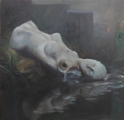 Talha Ersen imzalı tablo — Yağlı Boya, 40×40 cm, 9.000 TL müzayede satışı