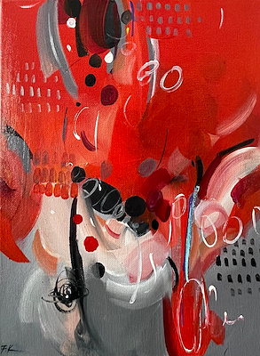 Filiz Kiprik imzalı tablo — Akrilik Boya, 40×30 cm, 4.500 TL müzayede satışı