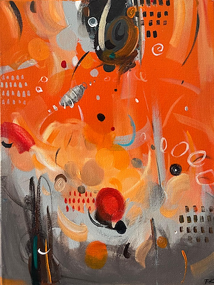 Filiz Kiprik imzalı tablo — Akrilik Boya, 40×30 cm, 4.500 TL müzayede satışı