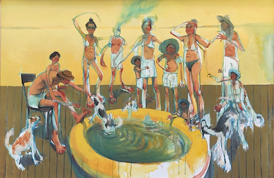 Hüseyin Kartal imzalı tablo — Yağlı Boya, 100×150 cm, 70.000 TL müzayede satışı