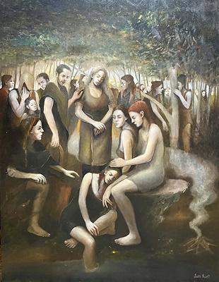 Sami Kurt imzalı tablo — Yağlı Boya, 130×100 cm, 70.000 TL müzayede satışı