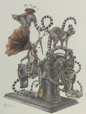 Inga Simonyte Denı̇z imzalı tablo — Karışık Teknik, 50×35 cm, 16.000 TL müzayede satışı