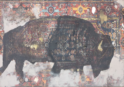 Ali Rıza Kanaç imzalı tablo — Karışık Teknik, 106×150 cm, 85.000 TL müzayede satışı