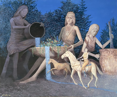 Selim Doğaner imzalı tablo — Akrilik Boya, 100×120 cm, 32.000 TL müzayede satışı