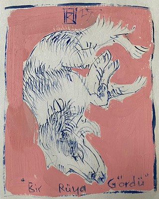 Hüseyin Kartal imzalı tablo — Yağlı Boya, 15×11.5 cm, 5.000 TL müzayede satışı
