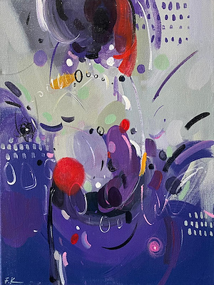 Filiz Kiprik imzalı tablo — Akrilik Boya, 40×30 cm, 5.000 TL müzayede satışı