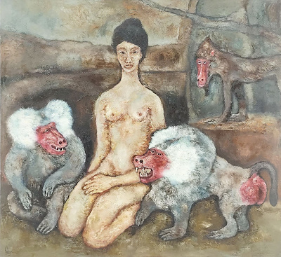 Murat Tolga imzalı tablo — Yağlı Boya, 155×140 cm, 70.000 TL müzayede satışı