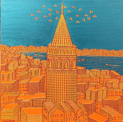 Şahin Duri imzalı tablo — Akrilik Boya, 40×40 cm, 5.500 TL müzayede satışı