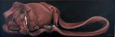 Elmira Akarsu imzalı tablo — Akrilik Boya, 20×60 cm, 26.000 TL müzayede satışı