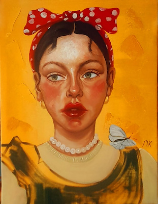 Nilüfer Kurtcebe imzalı tablo — Yağlı Boya, 39×40 cm, 8.000 TL müzayede satışı