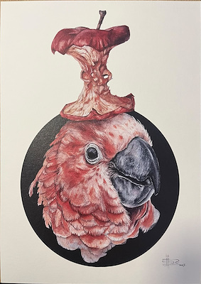 Inga Simonyte Denı̇z imzalı tablo — Baskı, 40×30 cm, 3.000 TL müzayede satışı