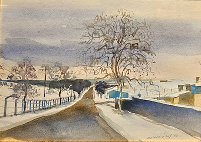 Turan Erol imzalı tablo — Sulu Boya, 25×35 cm, 180.000 TL müzayede satışı