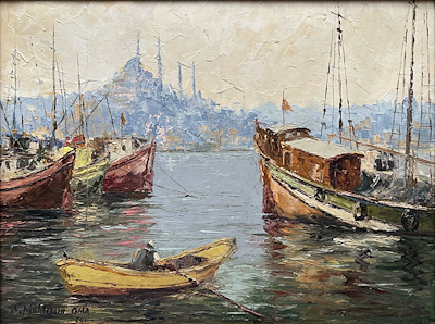 Ahmet Muhterem Oma imzalı tablo — Yağlı Boya, 40×54 cm, 15.000 TL müzayede satışı