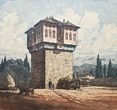 Peter Petrov Morozov imzalı tablo — Gravür, 28×32 cm, 4.500 TL müzayede satışı