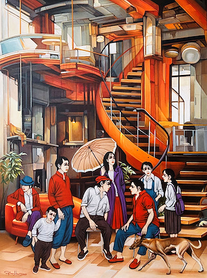 Orhan Umut imzalı tablo — Akrilik Boya, 120×90 cm, 320.000 TL müzayede satışı