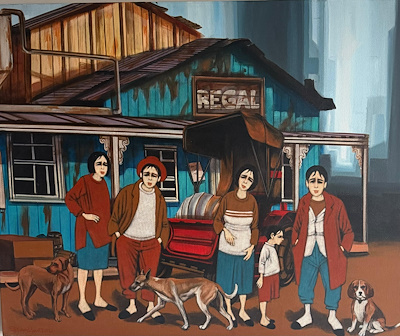 Orhan Umut imzalı tablo — Akrilik Boya, 80×100 cm, 180.000 TL müzayede satışı