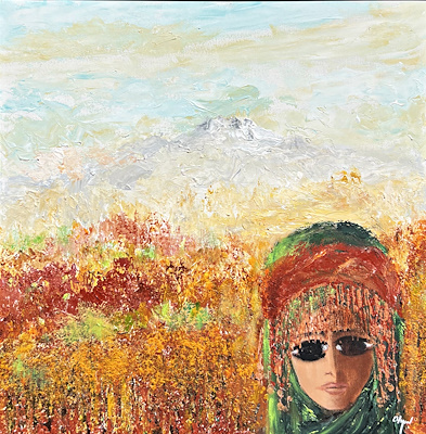 Fikret Otyam imzalı tablo — Yağlı Boya, 70×70 cm, 980.000 TL müzayede satışı