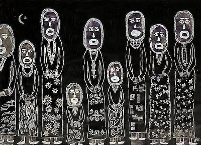 Özgür Rakıciyan imzalı tablo — Karışık Teknik, 100×70 cm, 22.500 TL müzayede satışı